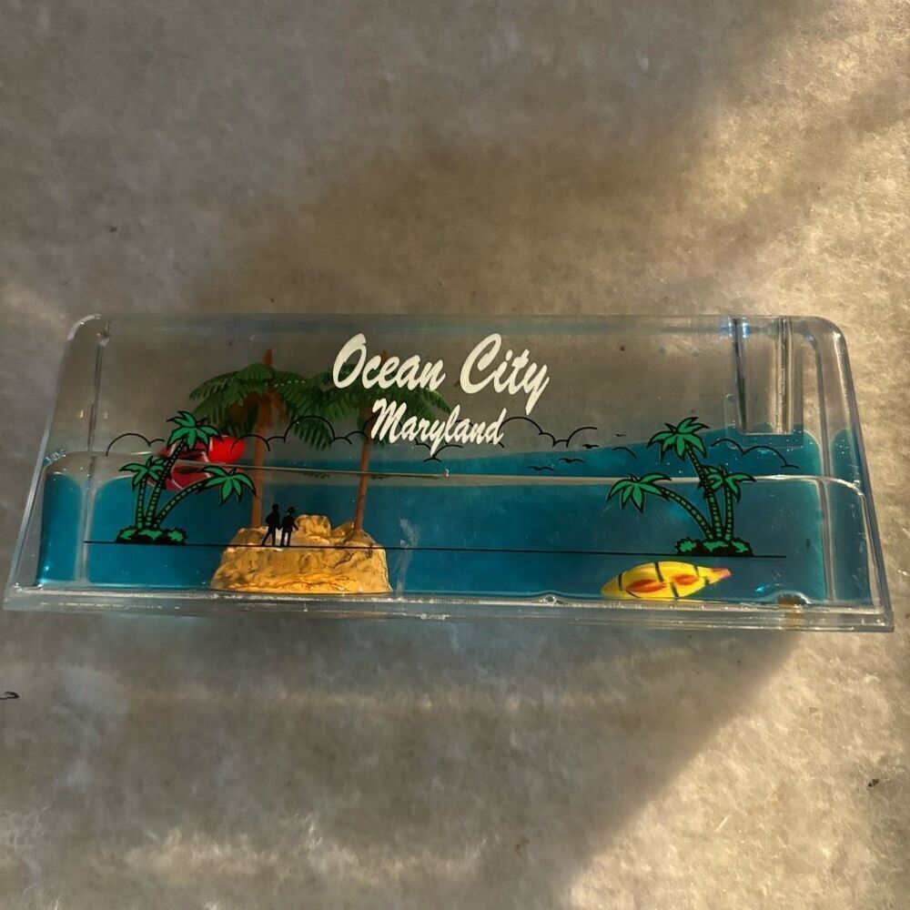 Ocean City Maryland Island Water Pencil Holder Souvenir